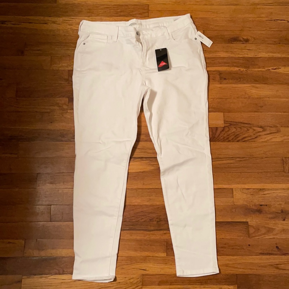Old Navy Size 14 White Rockstar Jeans